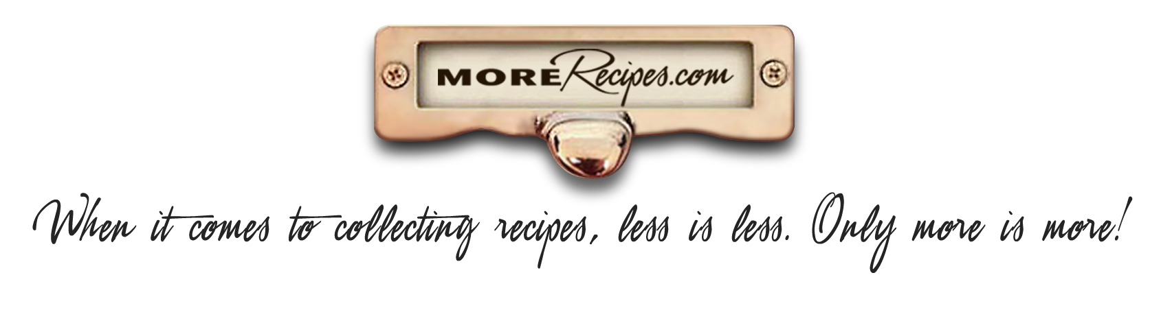 MoreRecipes.com logo and tagline