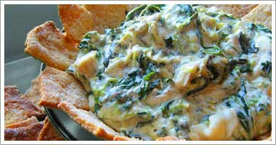 baked spinach artichoke yogurt dip